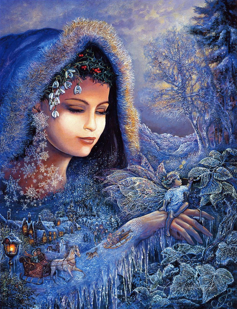 JW goddesses spirit of winter Fantasy Oil Paintings